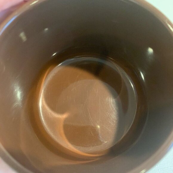 FORLIFE Design Set of Two Brown Ceramic Coffee Mugs Cups - Picture 4 of 7